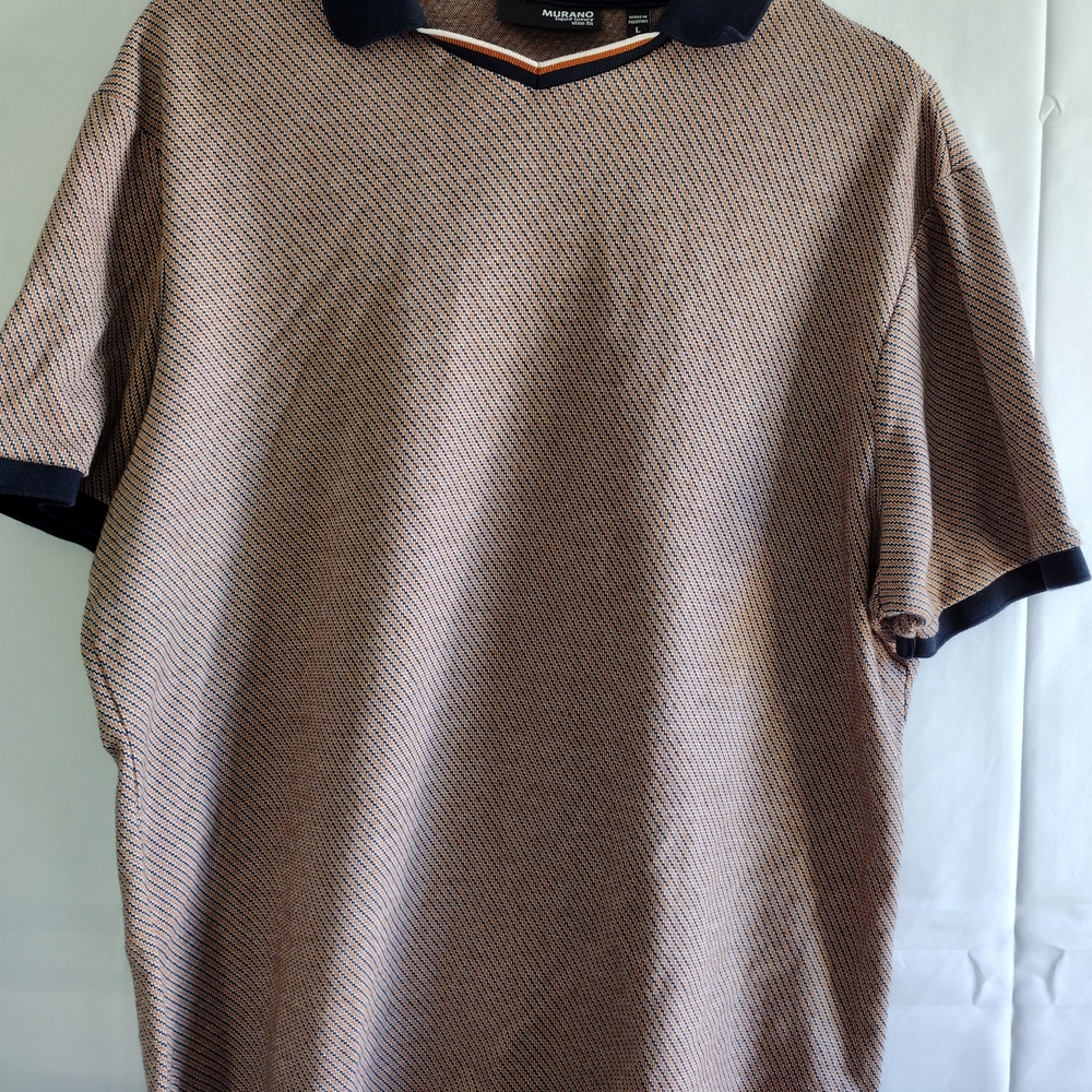 Men's Brown and Black Shirt